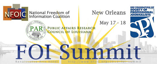 Banner for 2013 FOI Summit